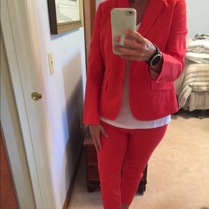 Talbots orange suit